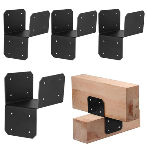 Super Sturdy Rock Solid Post Cap Tie Brackets For 4x4 Wood Decks And Joist Hangers, Beam Connector Sleeve, metal brackets