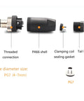 Components of M12 5 Pin Male Circular Connector A Coding IP67 Field Wireable Sensor Adapter with Threaded Connection and PA66 Shell