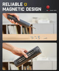 S1 Pro Electric Screwdriver With 220 RPM Magnastrom Motor shown with quick bit change feature and magnetic design