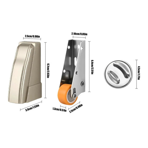 Heavy Duty Wooden Gate Wheels Featuring Ultra Silent Smooth Rolling Anti Sag Support Rollers For Sliding Door Sag Repair and Heavy Track Glides.