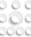 Bulk 10 Pcs PVC Pipe Fittings Set Male To Female Thread Reducer Bushings Three Quarters Inch To One Half Inch White