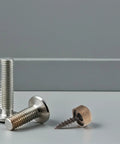 Top Shelf Copper Self Tapping Screws With Decorative Caps For Mirror And Wood Fastening Rust Resistant Hardware Kit.