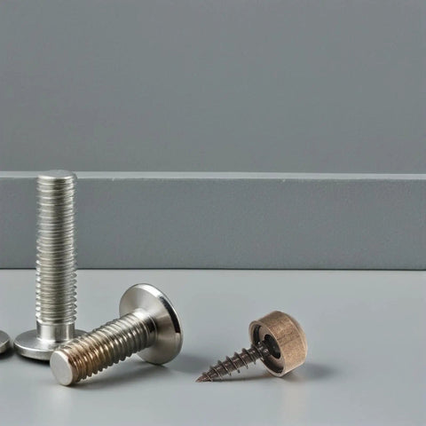 Top Shelf Copper Self Tapping Screws With Decorative Caps For Mirror And Wood Fastening Rust Resistant Hardware Kit.