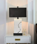 Dope Black 24 Inch Touch Table Lamps Set Of 2 With USB Ports, 3 Way Dimmable Bedside Nightstand Lights Faux Silk Shade