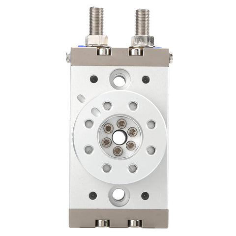 Front view of Heavy Duty Rack And Pinion Pneumatic Rotary Actuator Double Acting Air Cylinder Bore With Roller Bearing Design