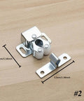 Four Piece Cabinet Door Catches Featuring Bulletproof Magnetic Dampers And Adjustable Metal Mounts For Kitchens And Wardrobes With A Dead Simple Install That Delivers Slick Soft Close Action Every Time, zinc metal catches with dimensions.