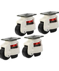 Heavy Duty Leveling Swivel Casters 4-Pc Set With GD-80F 500Kg Load Capacity For Workbenches And Industrial Equipment, 4 casters