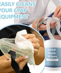 CPAP Mask Wipes canister, unscented, 160 wipes, for cleaning CPAP mask and accessories.