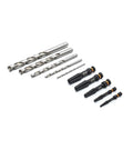10 Piece Bolt Biter Screw Extractor Set For Stuck Fasteners, Strong Steel That Lasts Up To 50 Times Longer, drill and extractor bits