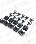 10 Pack Dzus Style Motorcycle Quick Release Fairing Fasteners One Quarter Turn With 15mm Pins Durable Aluminum