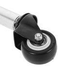 Heavy Duty Sliding Gate Rollers Loaded With Spring Shock Absorption And Height Adjustments For Iron And Retractable Gates close-up view with rubber wheel