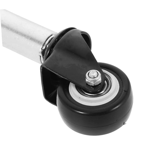 Heavy Duty Sliding Gate Rollers Loaded With Spring Shock Absorption And Height Adjustments For Iron And Retractable Gates close-up view with rubber wheel