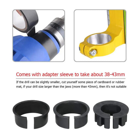 Adapter sleeves and clamp for Beefy Heavy Duty Floor Drill Press Stand Table For Precision Drilling Workbench Clamp Kit