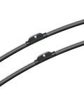 All Weather Windshield Wiper Blades 22 Inch Pair with dual rubber and graphite coating for streak-free visibility.