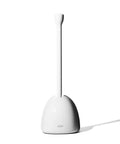 Hassle Free Toilet Plunger With Drip Proof Cover For Zero Mess And Easy Under Sink Storage features a sleek white design.