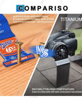 Comparison of Heavy Duty Carbide Oscillating Multi Tool Blades Quick Release with a titanium cutting tool and screw.