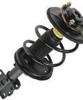 Top Shelf 12 Piece Front And Rear Steering And Suspension Kit For 2004 2008 Nissan Maxima strut with black spring assembly.