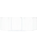 56 to 130 Inch Wide Baby Gate and Play Yard, 2 in 1 Adjustable Safety Gate for Doorways and Bottom of Stairs, front view