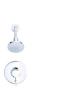 Amalfi Chrome Shower Trim Kit With Brass Construction, Smooth Water Flow, And Built In Check Valves Prevent Cross Flow