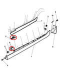 Body Side Rocker Molding Clips Kit Includes 20 Clips 10 White 10 Black For 9mm Hole Mounts DIY Friendly Easy Install Automotive Trim Fasteners For Rocker Panel Molding Replacement, diagram view
