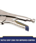 Workhorse Locking Pliers And Linesman Pliers Combo Ten Inch And Six Inch With Reduced Hand Span Grip For Easier Control Handle