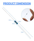 Massive 1000 Pack Metal Film Resistor Kit With 50 Values 0.25W 1% Tolerance From 1 Ohm To 10 Mega Ohm product dimensions