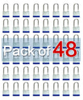 Pack of 48 Keyed Alike Laminated Padlocks Beefy Heavy Duty With Long Shackle 1-9/16 Inch Wide Body 40mm