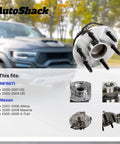 Easy-Install Front Wheel Bearing Hub Assembly Repair Kit Left or Right Replacement for 2000-2008 Nissan Maxima, close-up view