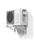 Stainless Steel Outdoor Air Conditioner Bracket 1 Pair Heavy Duty Weatherproof Wall Mount installed with home unit