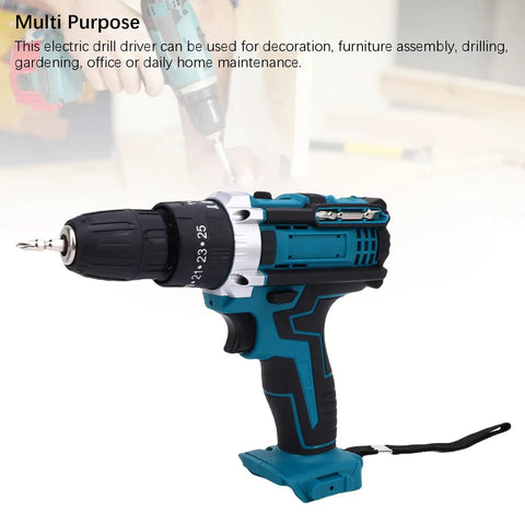 Badass 21V Brushless Cordless Drill Driver with 10mm Chuck and Smooth Adjustable Speed up to 2000 RPM for Killer Woodworking Jobs and Serious Home Reno Hustle, showing drill with chuck.