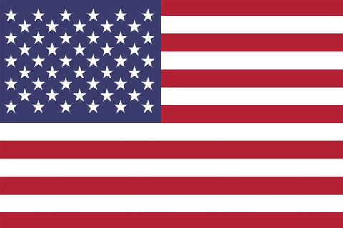 United States flag with 50 stars and 13 stripes