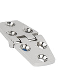 316 Stainless Steel Back Polished Casting Hinge With 6 Holes For Boat Cabin Doors Flush Replacement 76x38mm Heavy Duty