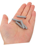 Huge Pack Of Dishwasher Rack End Caps And Tine Protectors Featuring A Hell Of An Easy Snap Installation For Modern Kitchens Solid Heavy Duty Replacement Parts That Really Fix Peeling Or Snapped Pegs In A Jiffy, gray end caps on a hand.