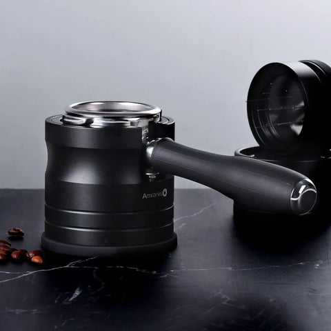 54mm Espresso Portafilter Holder And Tamper Stand With Non Slip Base For Aluminum Alloy 54mm Espresso Machines Black Fits Most Home