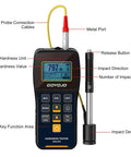 Portable Leeb Hardness Tester Kit With Copper Test Block 7 In 1 HL HV HB HRC HRB HRA HS For Quick Accurate Metal Hardness Testing