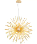 9 Light Gold Sputnik Chandelier For Living Room Bedroom Dining Room Kitchen Hallway Office Fully Dimmable Ceiling Light Fixture With Modern Firework Dandelion Design That Makes Your Space Pop