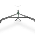 Front view of High Wheel Garden Cultivator With Self Cleaning Steel Wheel Hoe and Modular Plow, showing ergonomic handle.