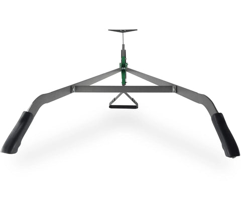 Front view of High Wheel Garden Cultivator With Self Cleaning Steel Wheel Hoe and Modular Plow, showing ergonomic handle.