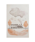Steam Locomotive Canvas Wall Art Poster For Nursery And Living Room, Minimal Train Decor In Neutral Tones, 12x18 Inch