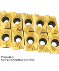 Carbide Inserts For CNC Milling And Turning Tools APMT1604PDER 20 Piece Set Multilayer Coated For Hard Steel And Stainless Steel Machining Boss Grade Precision And Easy Chip Control
