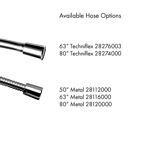 Assorted hose options for Easy Install 1 Inch Handheld Shower Head With 6 Inch Wide Rain Spray, Slim Design, Rain Air Mode
