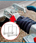 Two-pack 316 stainless steel square PTO safety pin, 3/8 x 2-3/4 in, locking shaft pin