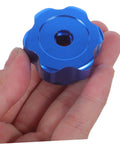 Blue Alloy Valve Handwheel Knob With 6mm Hole For Outdoor Faucet Spigot Handle Replacement And Exterior Spigot Valve Stem Actuator