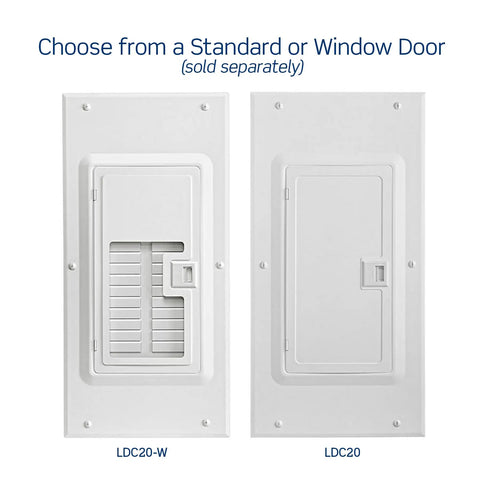 20 Space 20 Circuit Indoor Load Center With Main Lugs LP222 LPD for easy rough in wiring with standard and window door options