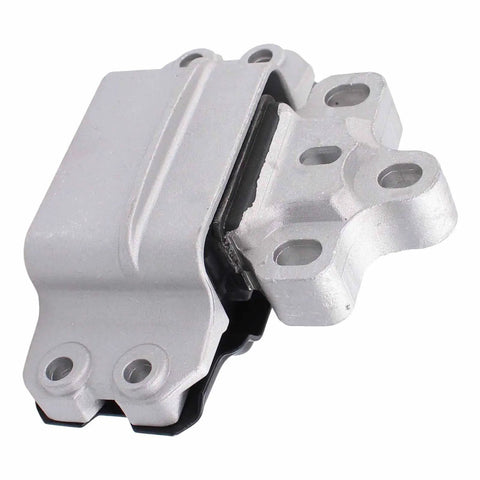 Heavy Duty And Built Tough Engine Motor Mounts Plus Transmission Mount Bracket For VW Beetle Jetta Passat 2.5L 2006 To 2014 close-up view of silver mount.