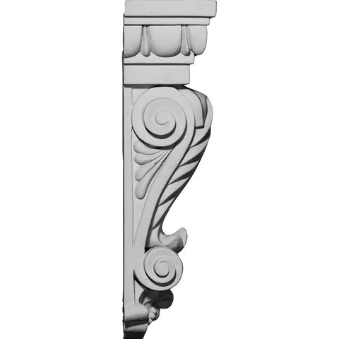 Colton Leaf High Density Urethane Corbel Five Inches Wide Two And Five Eighths Inches Deep Nine And Three Quarters Inches Tall