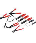 Heavy Duty Hose Clamp Pliers Set With Ergonomic Rubber Handles Built For Tough Automotive Repairs And Versatile Maintenance Jobs Using Durable Steel Construction For Maximum Power And Long Lasting Performance, 9-piece set