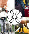 Six Pack 3 Inch Aluminum Carabiner Clips Keychain Hooks Silver Lightweight Durable For Everyday Carry And Key Fob Gear