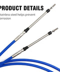 10 Foot Marine Throttle Shift Cable Replacement 33C For Yamaha Outboard Engine Boat Steering System Blue 2 Pack Tough Beefy Durable