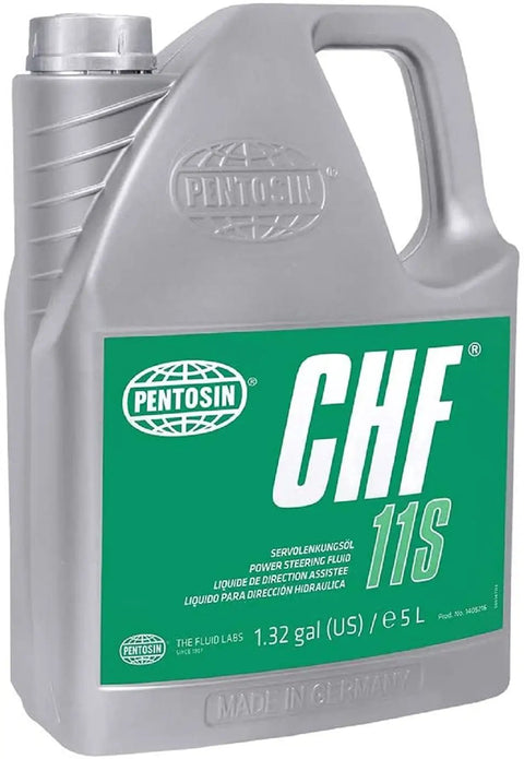 CHF 11S High Performance Synthetic Hydraulic Fluid for Power Steering and Hydraulic Systems Long Life Pro Grade Formula for Audi BMW Mercedes Porsche VW Volvo Jeep Mini Saab and More 5 Liter Bottle